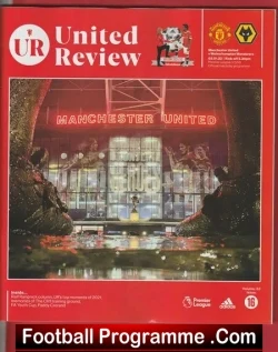 Manchester United v Wolves 2022 - football programme