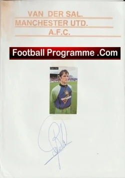 Manchester United Van Der Sar Signed Autograph 2000s - football programme