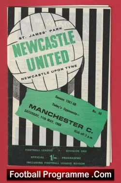 Newcastle United v Manchester City 1968 – League Title Decider