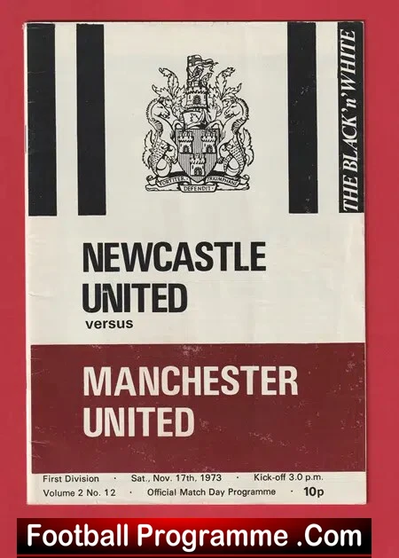 Newcastle United v Manchester United 1973