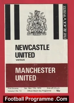Newcastle United v Manchester United 1973
