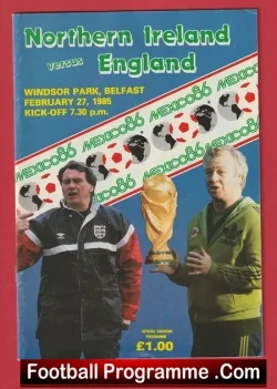 Northern Ireland v England 1985 – Windsor Park Belfast