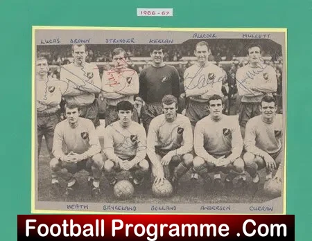 Norwich City Football Club multi SIGNED Team Picture 1966