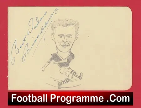 Nottingham Forest – Brian Clough – Genuine Signed Drawing 1960s?