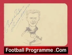Nottingham Forest – Brian Clough – Genuine Signed Drawing 1960s?