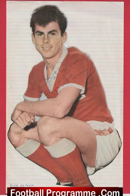 Nottingham Forest Dick Le Flem Signed Autograph Picture 1970s