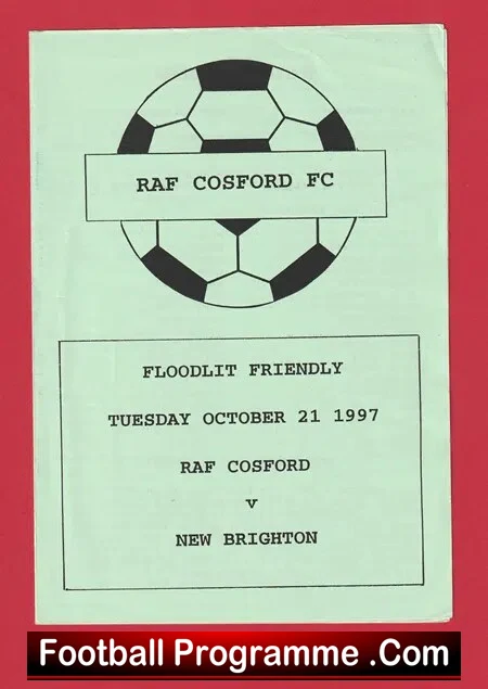 RAF Cosford v New Brighton 1997 – Foodlight Friendly
