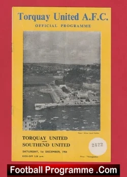 Torquay United v Southend United 1956