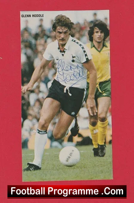 Tottenham Hotspur Glenn Hoddle Autograph Signed Picture