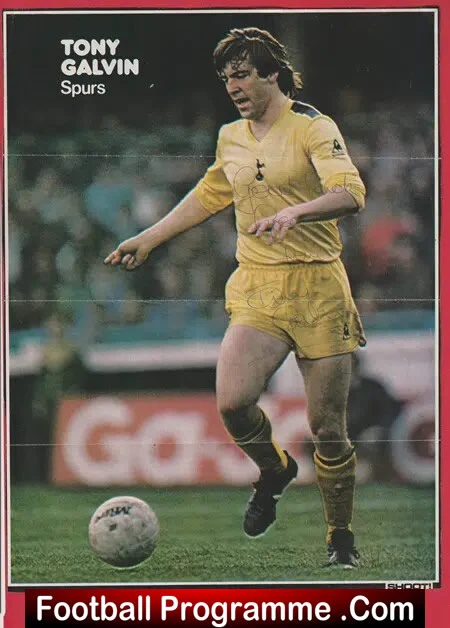 Tottenham Hotspur Tony Galvin Autograph Signed Picture