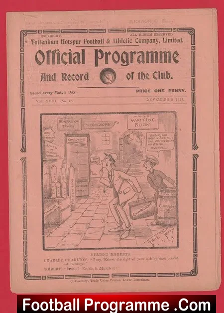 Tottenham Hotspur v Charlton Athletic 1925 1920s