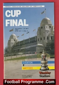 Watford v Everton 1984 - FA Cup Final Wembley - football programme