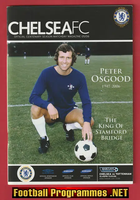 Chelsea v Tottenham 2006 – Peter Osgood Tribute