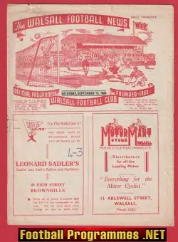 Walsall v Southampton 1953