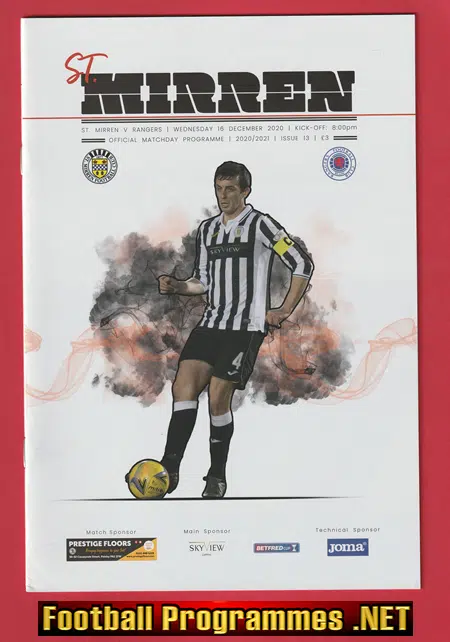 St Mirren v Glasgow Rangers 2020