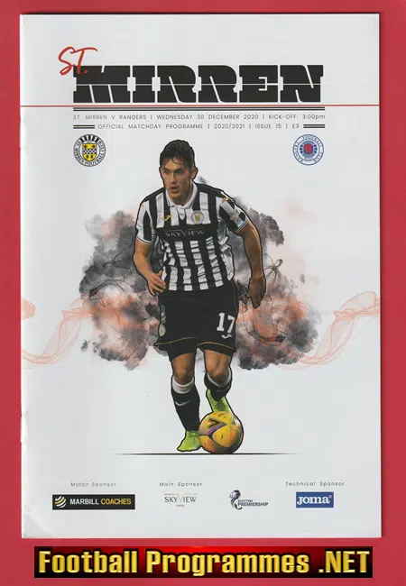 St Mirren v Glasgow Rangers 2020