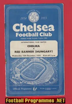 Chelsea v Red Banner 1954 – 1st League Championship Season