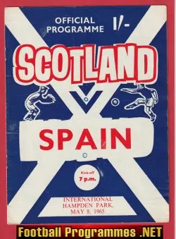Scotland v Spain 1965