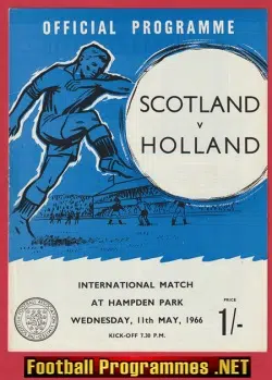 Scotland v Holland 1966 - Hampden Park