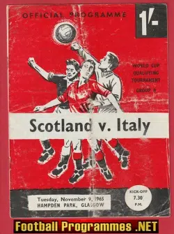 Scotland v Italy 1965