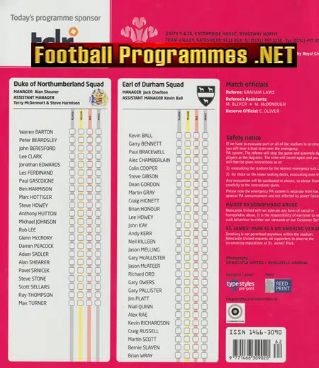 Duke Of Northumberland v Earl Of Durham 2007 - Newcastle + Gazza