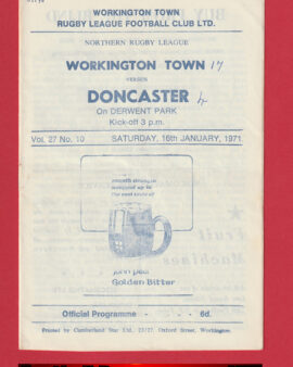 Workington Town Rugby v Doncaster 1971