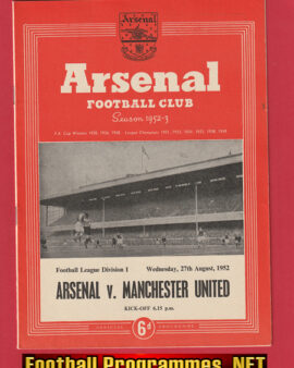 Arsenal v Manchester United 1952 – 1950’s v Man Utd 50’s Plus