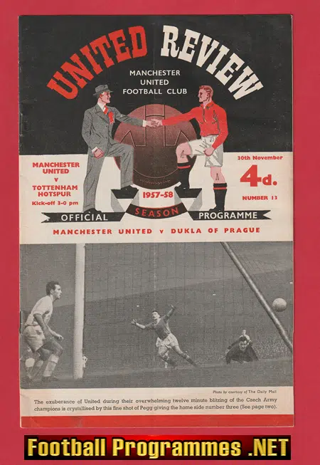 Manchester United v Tottenham 1957 – Debut David Gaskell