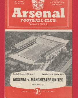 Arsenal v Manchester United 1956 – Man Utd
