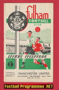 Fulham v Manchester United 1949 – 1940’s Man United