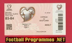 Cyprus v Scotland 2019 - Ticket European Qualifiers
