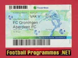Groningen v Aberdeen 2014 - Football Ticket Netherlands