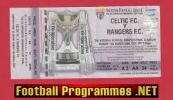 Glasgow Celtic v Glasgow Rangers 2009 Scottish Cup Final Ticket