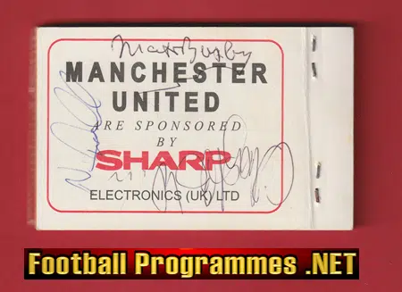 Manchester United League Match Ticket Book LMTB 1990 1991 BUSBY