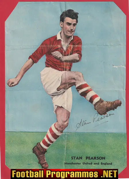 Manchester United Stan Pearson Autograph Signed Picture 1940's