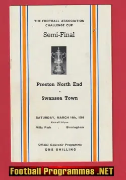 Swansea Town v Preston 1964 – FA Cup Semi Final Villa Park