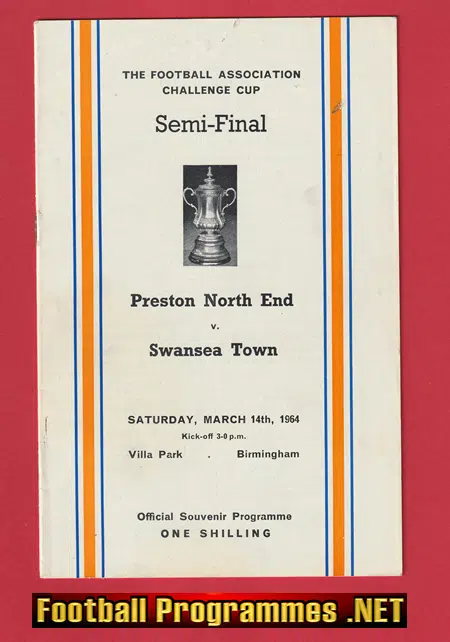 Swansea Town v Preston 1964 – FA Cup Semi Final Villa Park