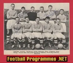 Chelsea Football Club Multi SIGNED Team Picture 1950s