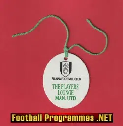 Fulham v Manchester United Players Lounge Pass Ticket