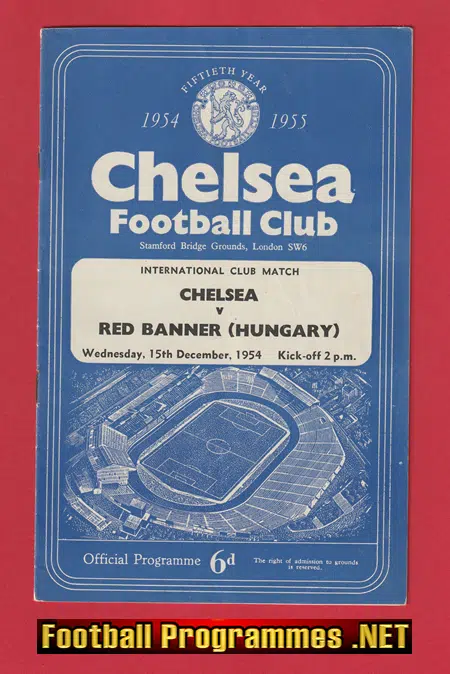 Chelsea v Red Banner 1954 International Club Match 54/55 Champs