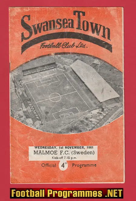 Swansea Town v Malmoe 1961 – Sweden