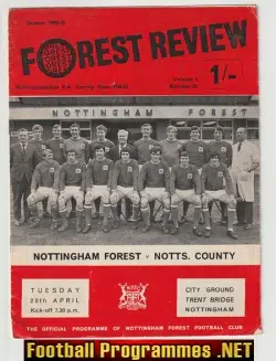 Nottingham Forest v Notts County 1970 – FA County Cup Final