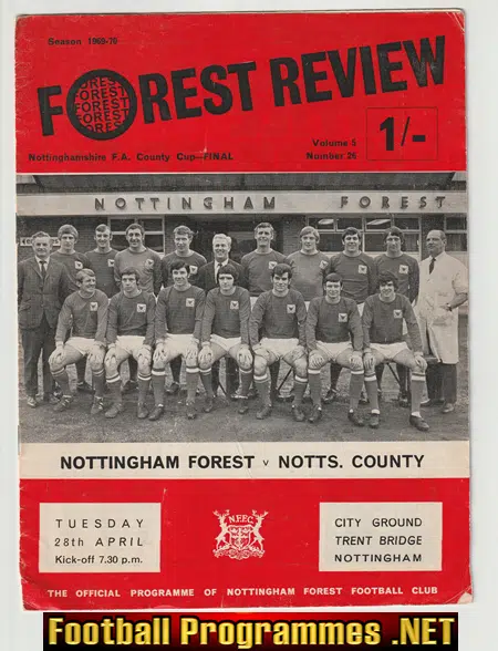 Nottingham Forest v Notts County 1970 – FA County Cup Final