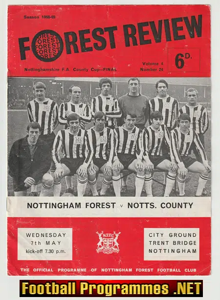 Nottingham Forest v Notts County 1969 – FA County Cup Final
