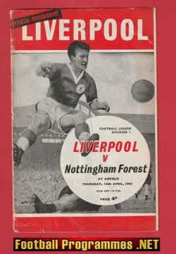 Liverpool v Nottingham Forest 1963 – 1960s