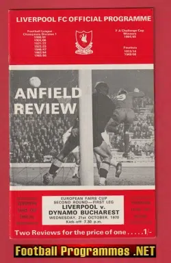 Liverpool v Dynamo Bucharest 1970 - European Cup
