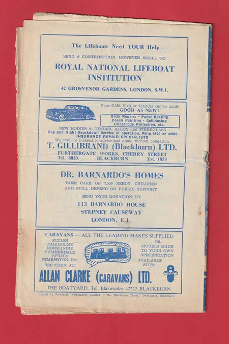 Blackburn Rovers v Liverpool 1963