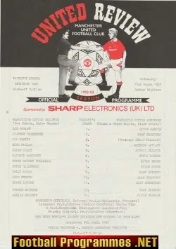 Manchester United v Newcastle United 1993 - Reserves B Robson