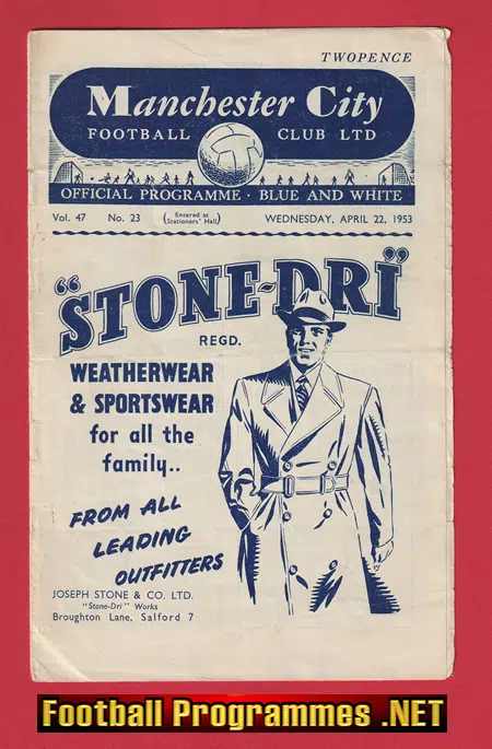 Manchester City v Preston 1953 – 1950s
