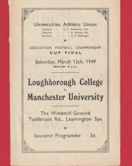 Loughborough College v Manchester University 1949 – Cup Final